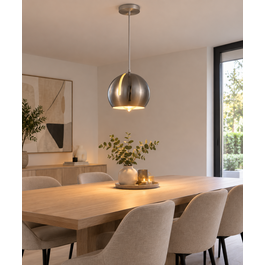 Scaldare Hanglamp Modern Chrome Rond Metaal  - Scaldare Balbano