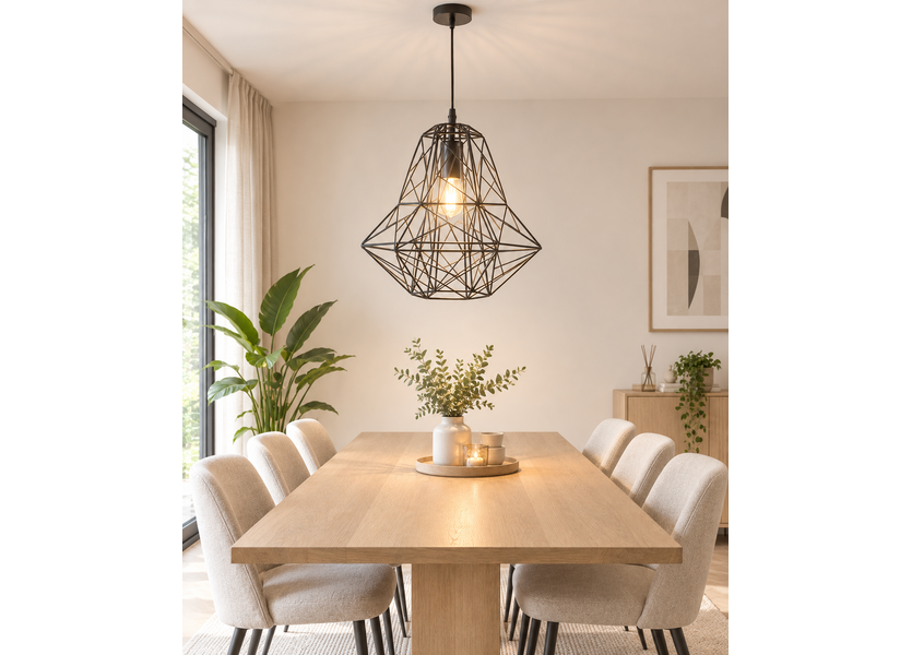 Scandinavische Hanglamp Diamant Zwart – Scaldare Nesso
