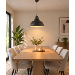 Scaldare Moderne Middelgrote Zwarte Hanglamp – Scaldare Alvito