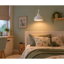 Scaldare Hanglamp Modern Wit Rond diam 26/18 cm - Scaldare Taormina
