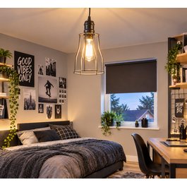 Scaldare Scandinavische Draadhanglamp Zwart - Scaldare Novi