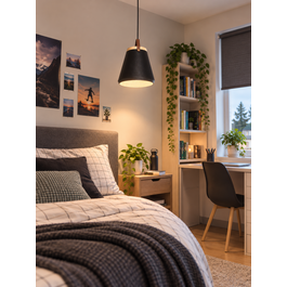 Scaldare Hanglamp Zwart Metaal - Scaldare Garda