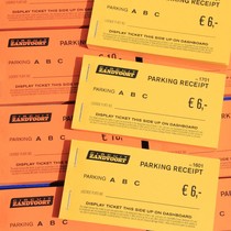 Parkeertickets in boekjes