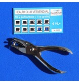 Kniptang voor het maken van gaatjes in kaarten