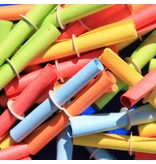 Kleurrijke rol lootjes met doorlopende nummering - per 100 stuks