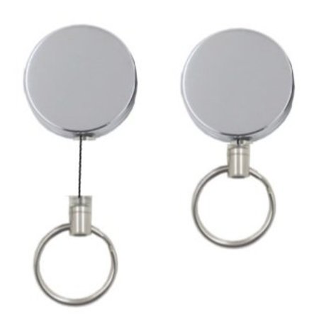Rollmatic Sleutelhanger Ø40mm met 90cm uittrekbaar Nylon koord