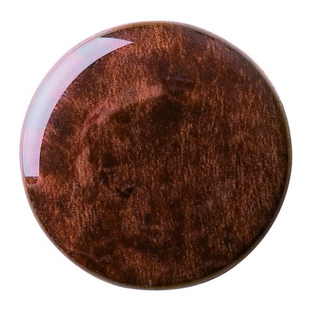 Rollmatic sleutelhanger Ø40mm met een 40cm uittrekbare ketting bruin - per 1 stuk