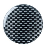 Rollmatic Sleutelhanger Ø50mm met 100cm uittrekbaar Nylon koord  - carbon look