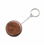 Rollmatic sleutelhanger Ø40mm met een 40cm uittrekbare ketting bruin - per 1 stuk