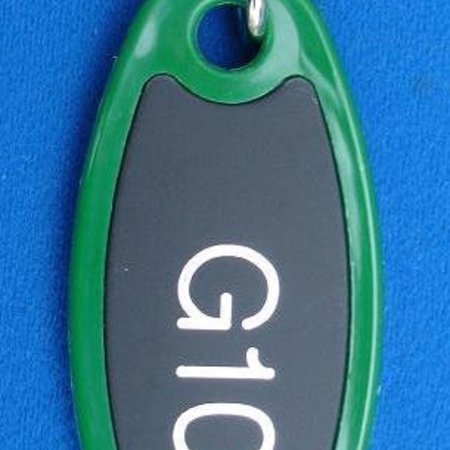 Paddington Sleutelhanger Nylon Ovaal 80mm met gedraaide S-haak