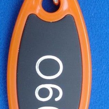 Paddington Sleutelhanger Nylon Ovaal 80mm met gedraaide S-haak