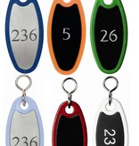 Paddington Sleutelhanger Nylon Ovaal 80mm met gedraaide S-haak