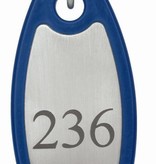 Paddington Sleutelhanger Nylon Ovaal 80mm met gedraaide S-haak