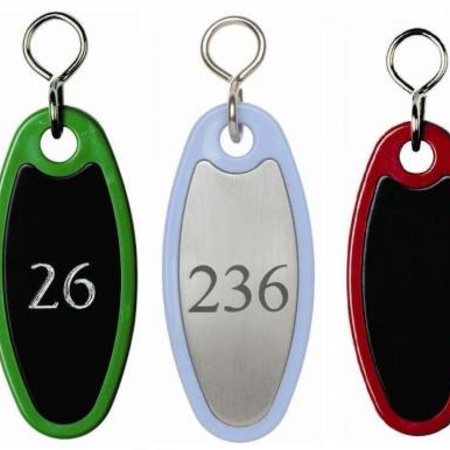 Paddington Sleutelhanger Nylon Ovaal 80mm met gedraaide S-haak