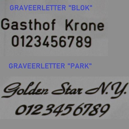 GRAVEREN NAAM OF TEKST op metalen hotelsleutelhangers