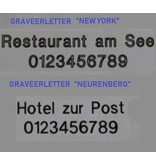 CombiCraft GRAVEREN NAAM OF TEKST op metalen hotelsleutelhangers