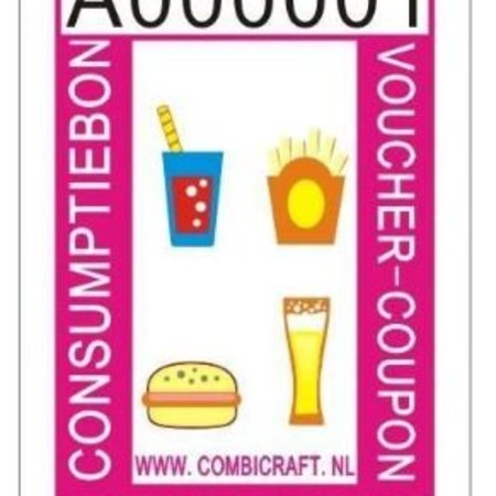 CombiCraft Opruimpartij - Full-colour consumptiebonnen op doorlopende strip per 2000 bonnen