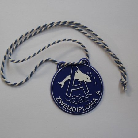 Zwemdiploma A medaille in verschillende kleuren