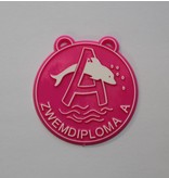 Zwemdiploma A medaille in verschillende kleuren