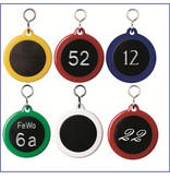 Carnaby Hotelsleutelhanger Nylon Ø60mm Rond met gedraaide S-haak