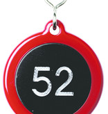 Carnaby Hotelsleutelhanger Nylon Ø60mm Rond met gedraaide S-haak