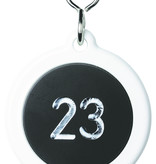 Carnaby Hotelsleutelhanger Nylon Ø60mm Rond met gedraaide S-haak