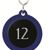 Carnaby Hotelsleutelhanger Nylon Ø60mm Rond met gedraaide S-haak