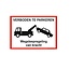 Bordje - Verboden te parkeren (wegsleepregeling) 30x21cm