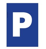 Bordje - Parkeerplaats 21x30cm
