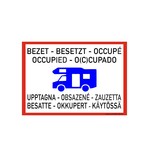 Bordje - Camperplaats bezet 30x21cm
