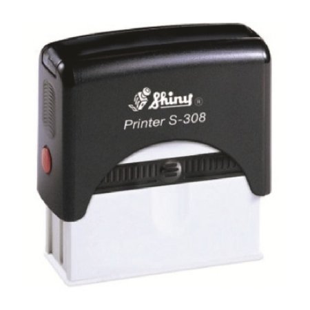 Kleurige Shiny  Stempel met jouw eigen ontwerp in 45x10mm