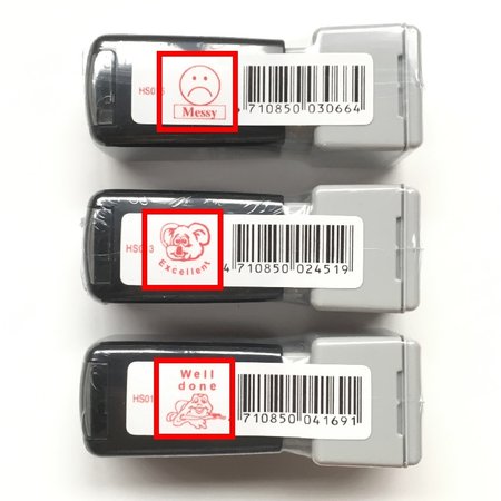 3 beloningsstempels Shiny Stempel Set 01 -  13x13mm stempels