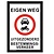 Eigen weg bord