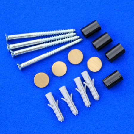 Bevestigingsset voor borden met afstandhouders in diverse uitvoeringen