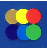 Restpartij: Middelgrote gladde Ø38 mm munten in goud of donkerblauw - 50 stuks