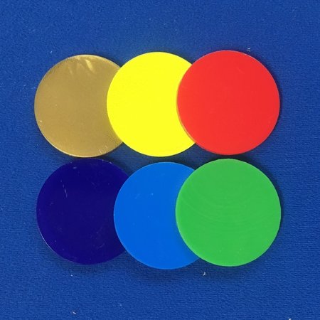 Restpartij: Middelgrote gladde Ø38 mm munten in goud of donkerblauw - 50 stuks