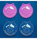 Zwemdiploma A medaille in verschillende kleuren