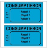 CombiCraft Consumptiebonnen met maximaal 3 regels tekst en nummering in het zwart gedrukt per 1000 stuks
