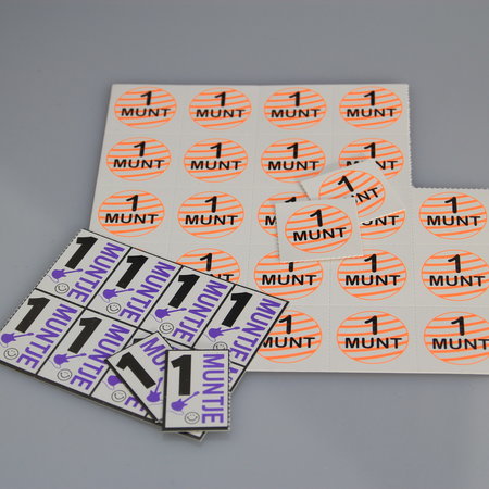 Consumptiemunt matjes van glad karton 1000 stuks