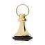 Notre Dame hotelsleutelhangers Messing klokmodel met stootring