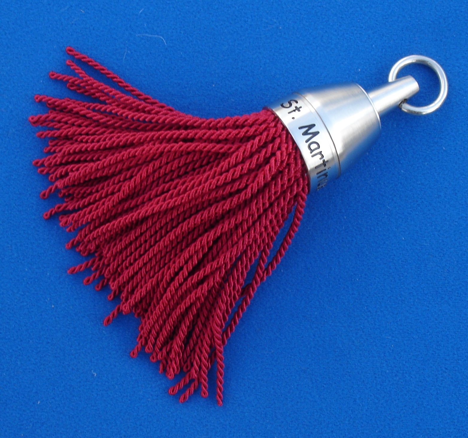 CombiCraft Philadelphia hotelsleutelhanger Messing 140mm met kwast