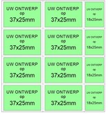 CombiCraft Consumptiekaart met 8 hele en 4 halve bonnen met zwarte bedrukking op gekleurd papier per 1 kaart