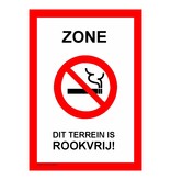 Bordje - Dit terrein is rookvrij 21x30cm