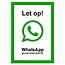 Bordje - Whatsapp buurtpreventie 21x30cm