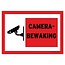 Bordje - Camera bewaking 30x21cm
