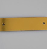 Logoplaatjes Gekleurd Aluminium 70x20mm met 2 gaatjes en gravering