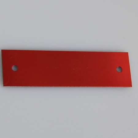 Logoplaatjes Gekleurd Aluminium 70x20mm met 2 gaatjes en gravering