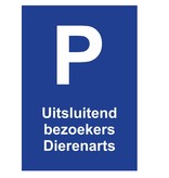 Bordje - Parkeerplaats met jouw tekst 21x30cm