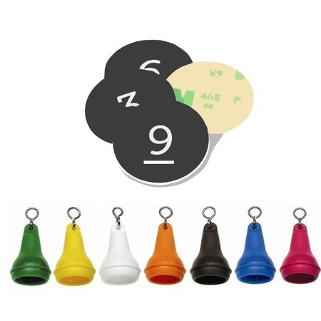 Afdekplaatje voor Mayfair Peervormige Nylon Sleutelhangers