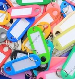Sleutellabels met papier 55x22mm met jouw bedrukking - per 2500 stuks